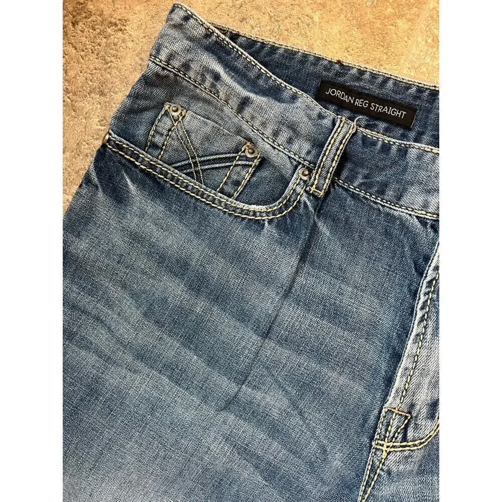 Seeded & Sewn Jordan Reg Straight Cotton Jeans  Men's size 38Wx  34L